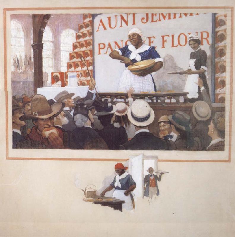 NC Wyeth Aunt Jemima at eh Columbian Exposition in 1893